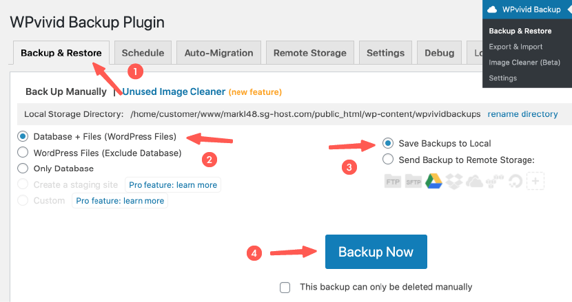 WordPress Website Backup and Restoration (4 Methods)